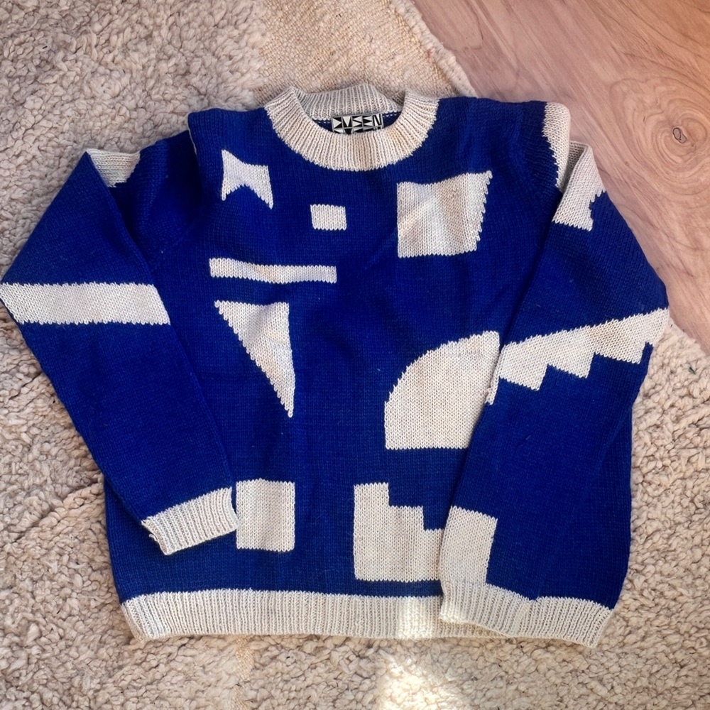 DUSEN DUSEN Abstract Alpaca Sweater